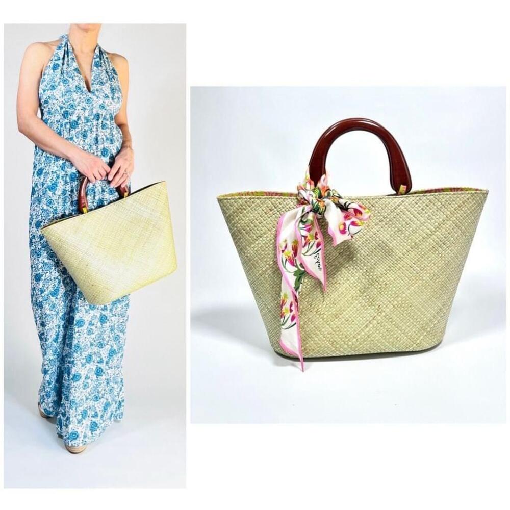 Handmade Putu by J. Maclear Straw Beach Tote